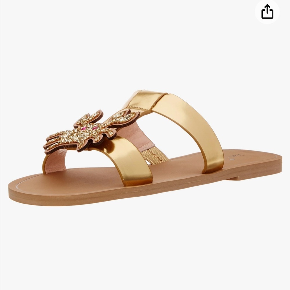 • kate spade new york • Women's Claire Flip Flop Gold
Crab Sequin 6